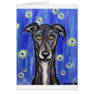 Retrato adorable del galgo