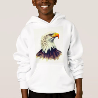 Retrato al aguarela de águila calva