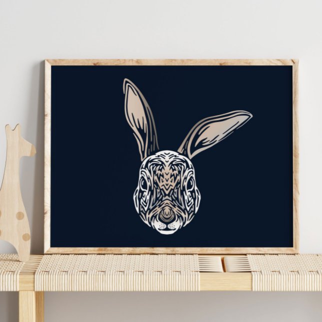 Retrato animal de conejo | Impresión de pared de c (Subido por el creador)