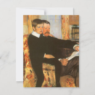 Retrato Antiguo de Padre e Hijo por Mary Cassatt