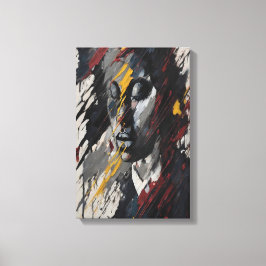 Retrato audaz del arte moderno expresionista abstr