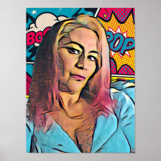 Retrato automático de arte pop