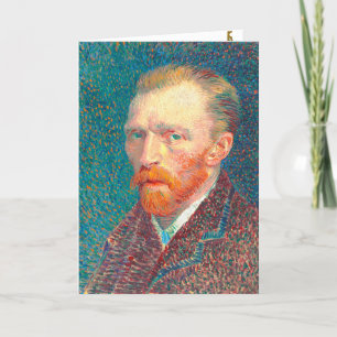 Retrato automático de tarjeta de arte Vincent van