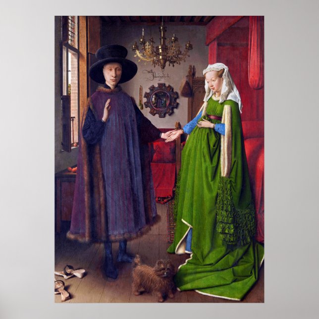 Retrato boda de Jan Van Eyck - Arte Poster (Frente)