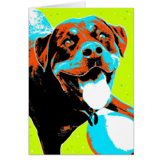 Retrato brillante y de la diversión de Rottweiler