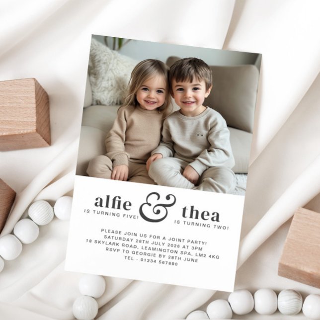 Retrato conjunto de invitación de cumpleaños (Subido por el creador)