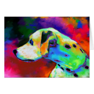 Retrato dálmata contemporáneo del perro
