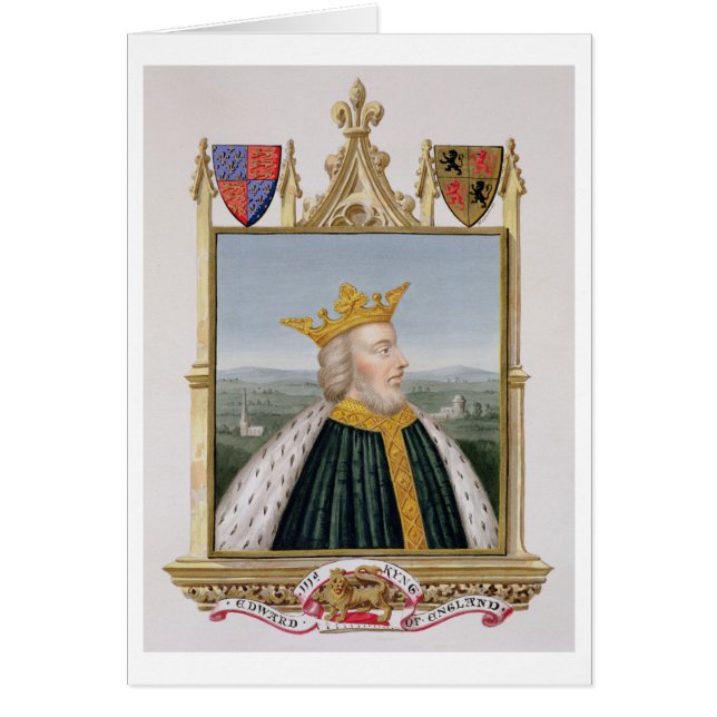 Retrato de 1312-77) reyes de Edward III (de (Frente)