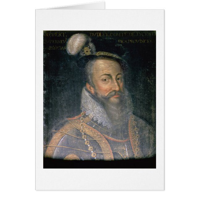 Retrato de 1532-88) condes de Roberto Dudley (de (Frente)