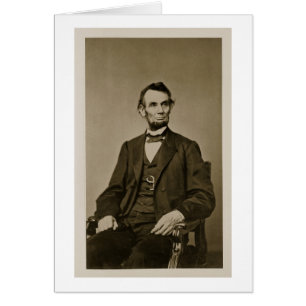 Retrato de Abraham Lincoln (1809-65) (foto de b/w)