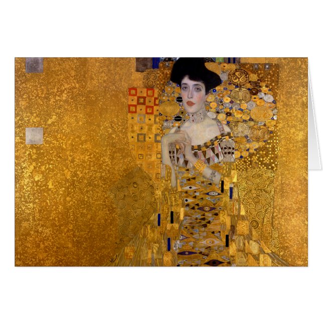 Retrato de Adele Bloch-Bauer por Gustav Klimt 1907 (Anverso (Horizontal))