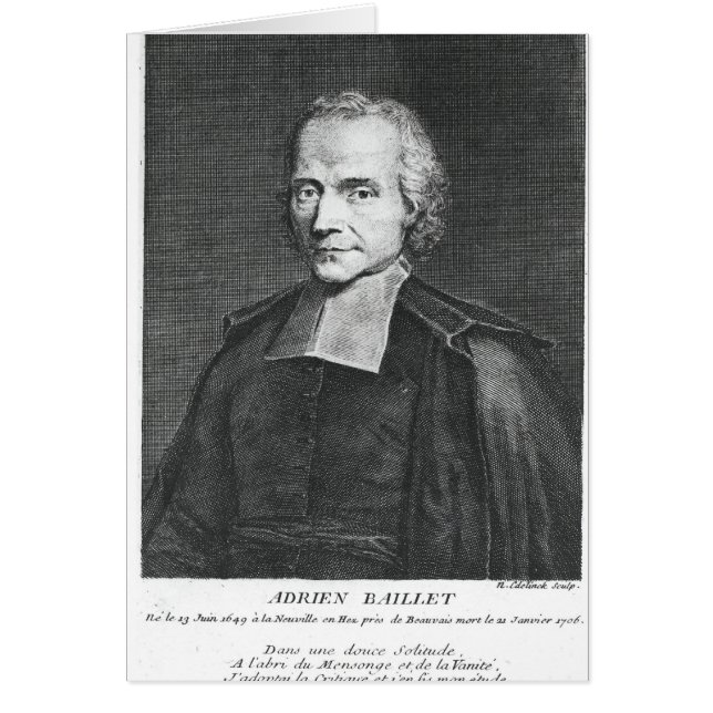 Retrato de Adrien Baillet (Frente)