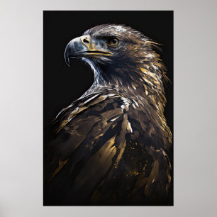 Retrato de águila Naturaleza animal Arte de pintur