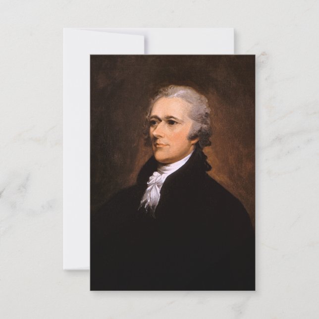 Retrato de Alexander Hamilton por John Trumbull (Anverso)