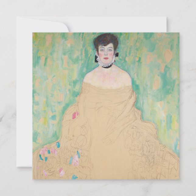 Retrato de Amalie Zuckerkandl por Gustav Klimt (Anverso)