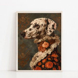 Retrato de animal victoriano, impresiones de perro