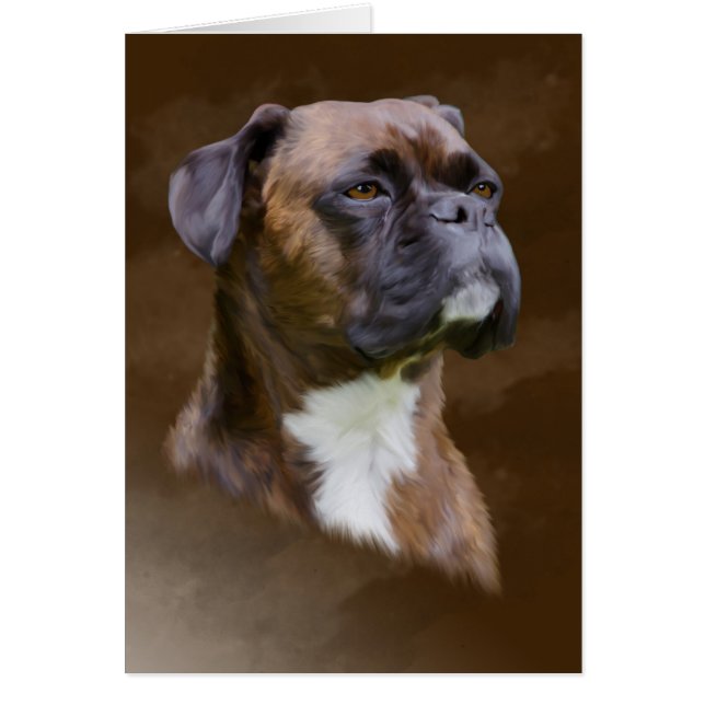 Retrato de arte de pintura con aceite de perro de  (Frente)