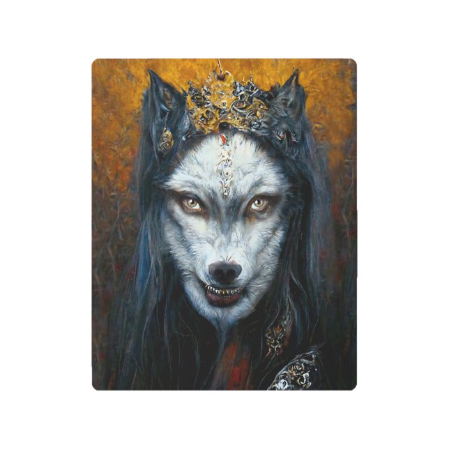 Retrato de arte digital de un poster Metalizado de (Anverso)