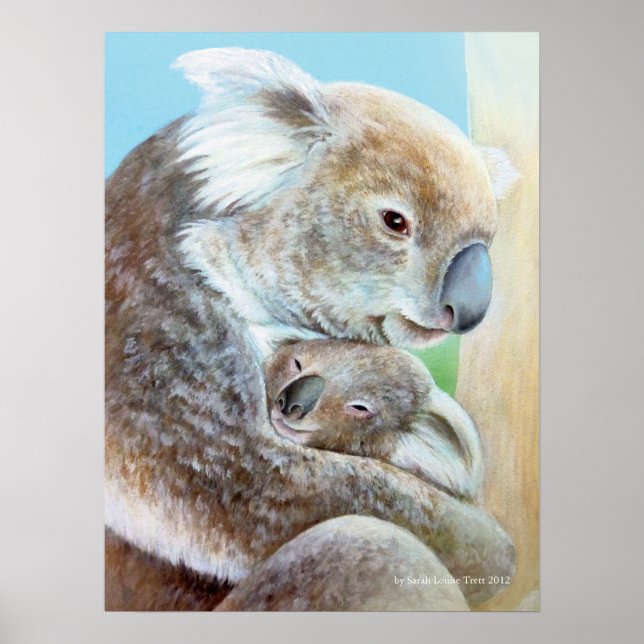 Retrato de arte fino de Koala (Frente)