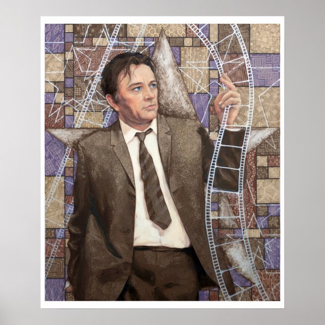 Retrato de arte fino de Old Hollywood Star Actor (Frente)