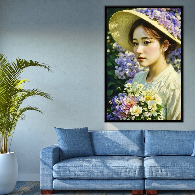 Retrato de arte floral generado por IA (Subido por el creador)