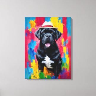 Retrato de arte pop de Cane Corso