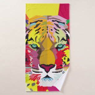 Retrato de arte pop del tigre, pop, tigre, animal,