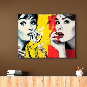 Retrato de arte pop dual