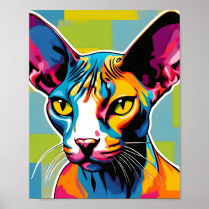 Retrato de arte pop para gatos