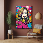 Retrato de arte pop retro audaz<br><div class="desc">Transforme su espacio con el "Audaz Retro de Arte Pop", un llamativo y colorido poster de arte generado por IA que capta la esencia del arte pop. Ideal para añadir un toque retro a su hogar u oficina, este audaz retrato es perfecto para los fans de la cultura pop y...</div>