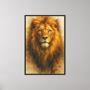 Retrato de arte realista temperamental - Impresión