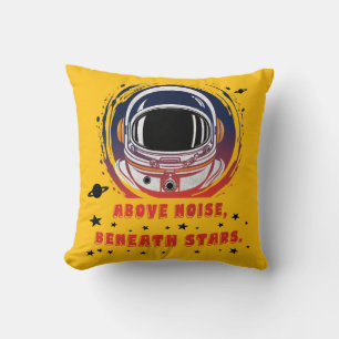 Retrato de astronauta: almohada cósmica espacial