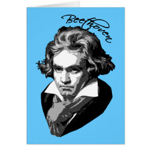 Retrato de Beethoven en las camisetas, tazas,