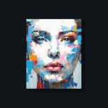Retrato de belleza de arte pop azul y gris|Barras<br><div class="desc">Caracter femenino encima de la cara, en el vibrante estilo del arte pop... Esta obra de arte es un placer visual, con tonos grises pastel y azules. Con su estilo de diseño colorido, es una mezcla peculiar de figuras hermosas, punteadas y románticas. Explore nuestra colección de decoración casera, camisetas e...</div>