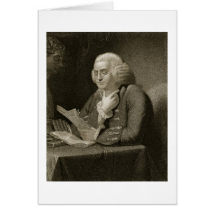 Retrato de Benjamin Franklin, grabado por Thomas