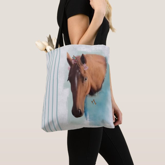 Retrato de caballo - Bolsa de tote (Detalle)