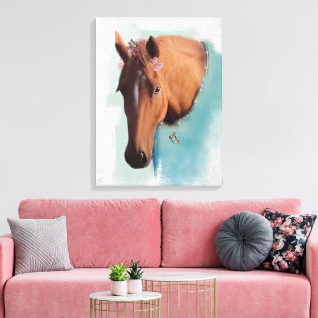 Retrato de caballo - Lienzo envuelto (Insitu (Sala de estar))
