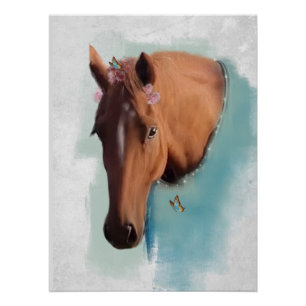 Retrato de caballo - Poster