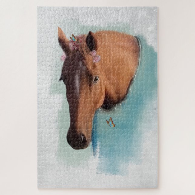 Retrato de caballo - Rompecabezas (Vertical)