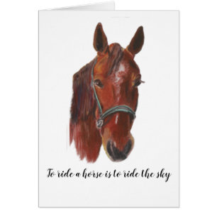 Retrato de cara de caballo de castaño