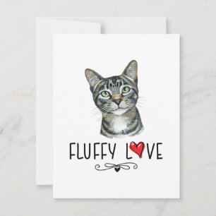 Retrato de Cat Fluffy Love Kitty Meow
