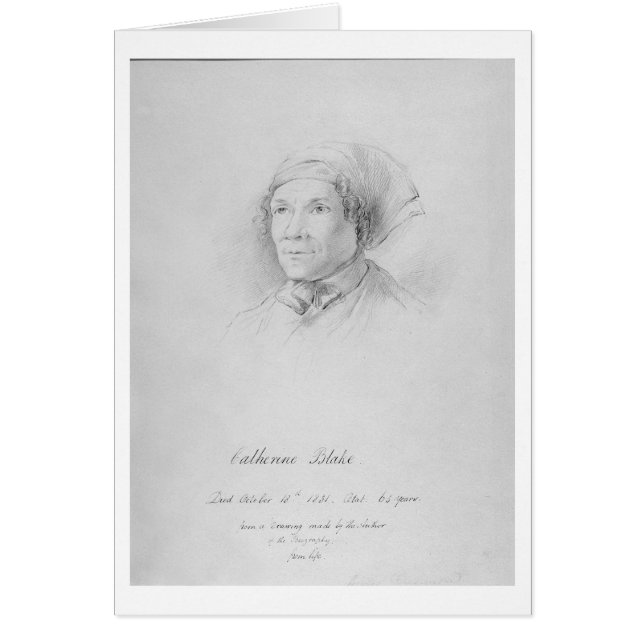 Retrato de Catherine Blake (1762-1831) después de  (Frente)