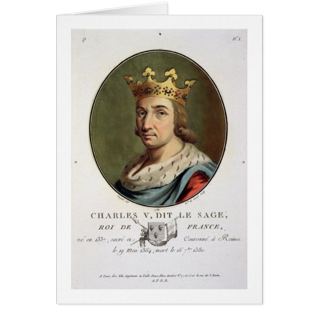 Retrato de Charles V, llamado "" el rey sabio de F (Frente)