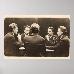 Retrato de cinco vías de la impresión de Marcel Du