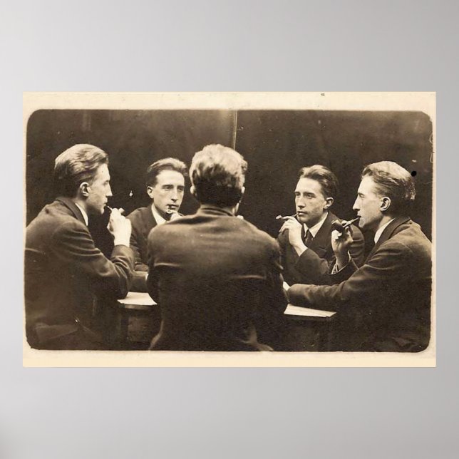 Retrato de cinco vías de la impresión de Marcel Du (Frente)