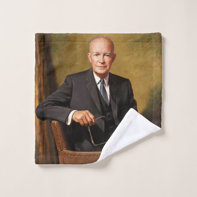 Retrato de Dwight Eisenhower Presidente de la Casa (Toallita)