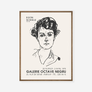 Retrato de Egon Schiele de exposición de arte de u