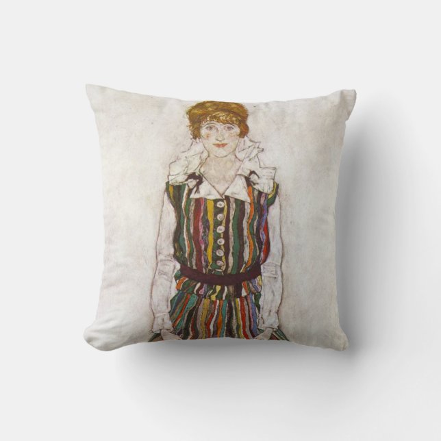Retrato de Egon Schiele de la almohada de Edith (Anverso)