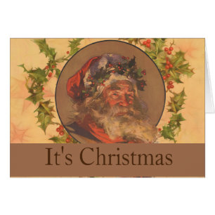 Retrato de época de los Navidades de Santa Claus