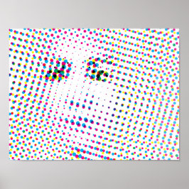 Retrato de estilo de arte pop